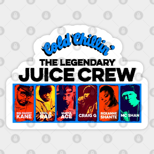 The Legendary Juice Crew Sticker by StrictlyDesigns